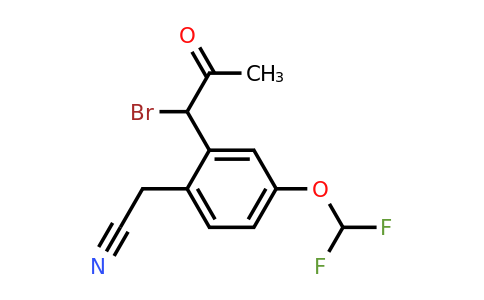 1805728-34-0 | 2-(1-Bromo-2-oxopropyl)-4-(difluoromethoxy)phenylacetonitrile