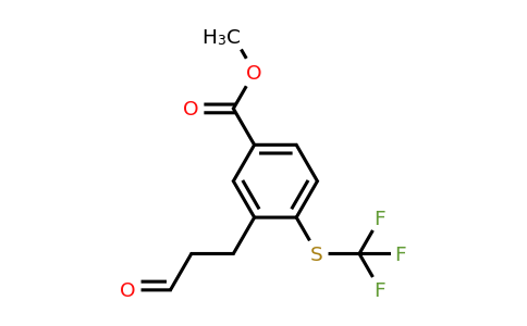 1805728-58-8 | Methyl 3-(3-oxopropyl)-4-(trifluoromethylthio)benzoate