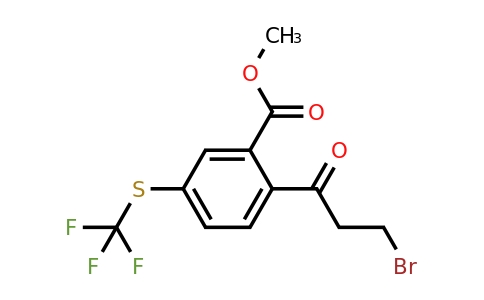 1805728-66-8 | Methyl 2-(3-bromopropanoyl)-5-(trifluoromethylthio)benzoate