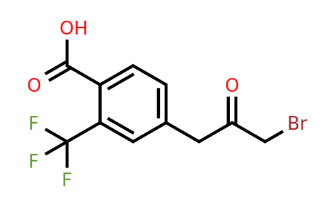 1805728-76-0 | 4-(3-Bromo-2-oxopropyl)-2-(trifluoromethyl)benzoic acid