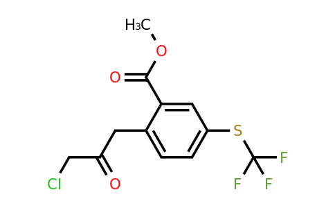 1805728-95-3 | Methyl 2-(3-chloro-2-oxopropyl)-5-(trifluoromethylthio)benzoate
