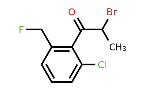 1805729-19-4 | 2-Bromo-1-(2-chloro-6-(fluoromethyl)phenyl)propan-1-one