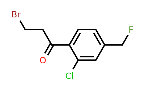 1805729-24-1 | 3-Bromo-1-(2-chloro-4-(fluoromethyl)phenyl)propan-1-one