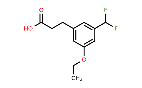 1805729-67-2 | 3-(Difluoromethyl)-5-ethoxyphenylpropanoic acid