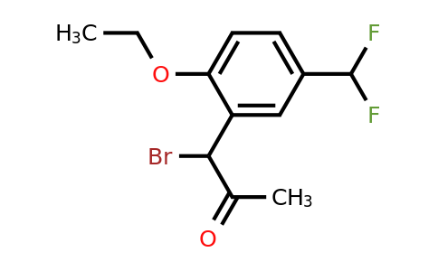 1805729-80-9 | 1-Bromo-1-(5-(difluoromethyl)-2-ethoxyphenyl)propan-2-one