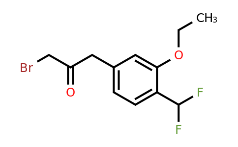 1805729-87-6 | 1-Bromo-3-(4-(difluoromethyl)-3-ethoxyphenyl)propan-2-one