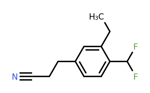 1805730-10-2 | 4-(Difluoromethyl)-3-ethylphenylpropanenitrile