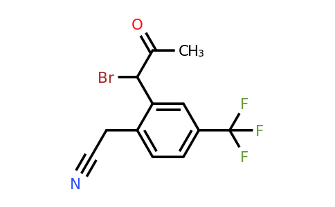 1805730-11-3 | 2-(1-Bromo-2-oxopropyl)-4-(trifluoromethyl)phenylacetonitrile