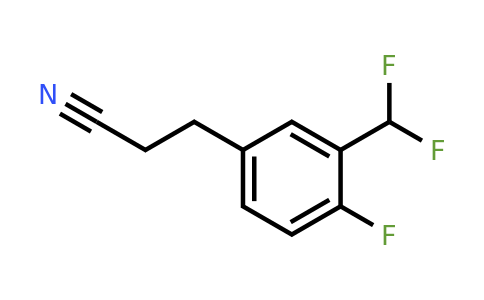 1805730-68-0 | 3-(Difluoromethyl)-4-fluorophenylpropanenitrile