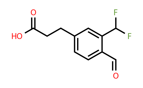 1805730-93-1 | 3-(Difluoromethyl)-4-formylphenylpropanoic acid