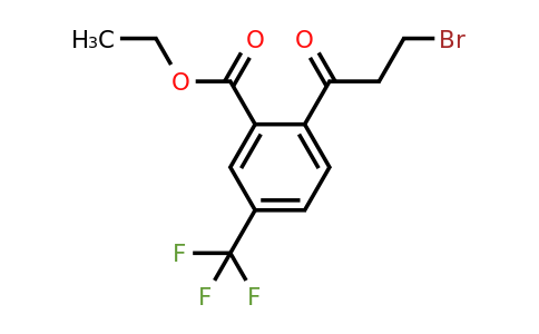 1805730-98-6 | Ethyl 2-(3-bromopropanoyl)-5-(trifluoromethyl)benzoate