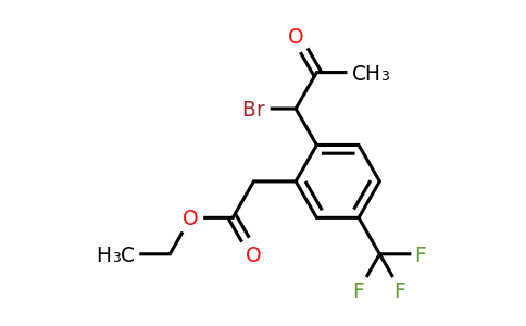 1805731-28-5 | Ethyl 2-(1-bromo-2-oxopropyl)-5-(trifluoromethyl)phenylacetate