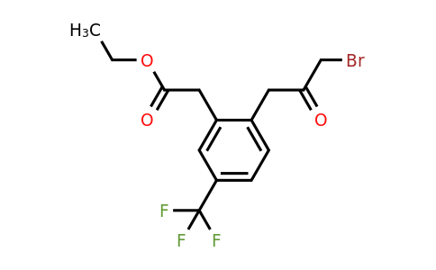 1805731-35-4 | Ethyl 2-(3-bromo-2-oxopropyl)-5-(trifluoromethyl)phenylacetate
