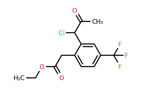 1805731-39-8 | Ethyl 2-(1-chloro-2-oxopropyl)-4-(trifluoromethyl)phenylacetate