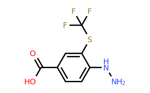 1805731-60-5 | 4-Hydrazinyl-3-(trifluoromethylthio)benzoic acid