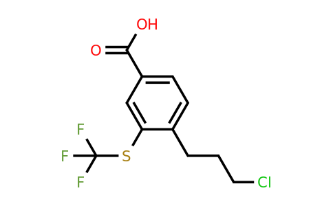 1805731-83-2 | 4-(3-Chloropropyl)-3-(trifluoromethylthio)benzoic acid