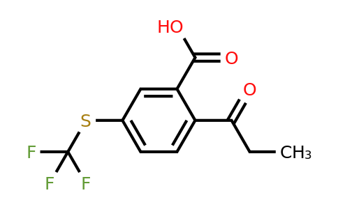 1805731-87-6 | 2-Propionyl-5-(trifluoromethylthio)benzoic acid