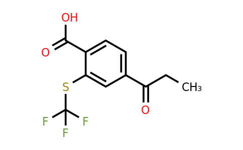1805731-92-3 | 4-Propionyl-2-(trifluoromethylthio)benzoic acid