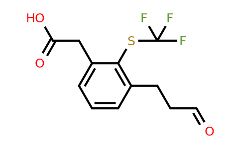 1805732-34-6 | 3-(3-Oxopropyl)-2-(trifluoromethylthio)phenylacetic acid