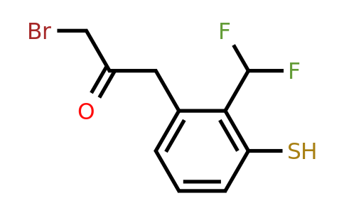 1805732-41-5 | 1-Bromo-3-(2-(difluoromethyl)-3-mercaptophenyl)propan-2-one