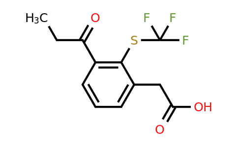 1805732-43-7 | 3-Propionyl-2-(trifluoromethylthio)phenylacetic acid
