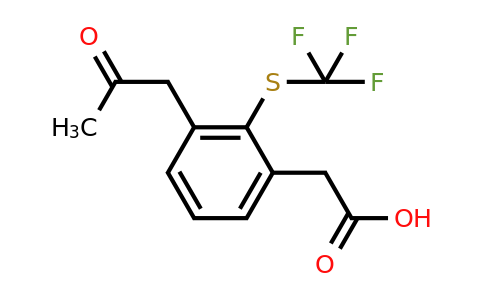 1805732-59-5 | 3-(2-Oxopropyl)-2-(trifluoromethylthio)phenylacetic acid