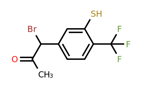 1805732-61-9 | 5-(1-Bromo-2-oxopropyl)-2-(trifluoromethyl)thiophenol