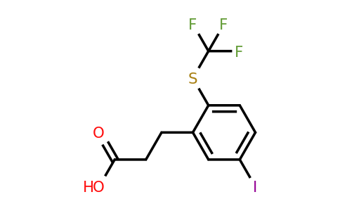 1805732-69-7 | 3-(5-Iodo-2-(trifluoromethylthio)phenyl)propanoic acid