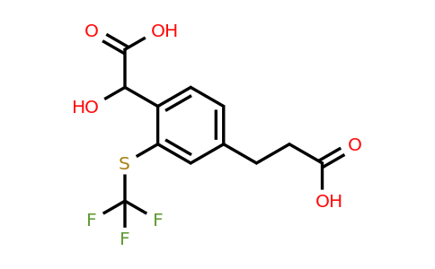 1805732-76-6 | 4-(2-Carboxyethyl)-2-(trifluoromethylthio)mandelic acid