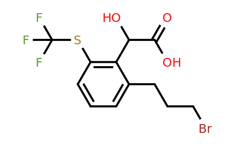 1805732-86-8 | 2-(3-Bromopropyl)-6-(trifluoromethylthio)mandelic acid