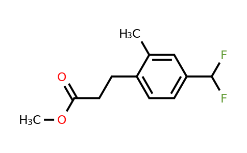 1805733-10-1 | Methyl 4-(difluoromethyl)-2-methylphenylpropanoate