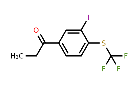 1805733-19-0 | 1-(3-Iodo-4-(trifluoromethylthio)phenyl)propan-1-one