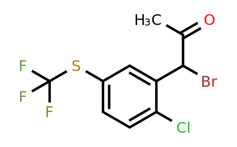 1805733-20-3 | 1-Bromo-1-(2-chloro-5-(trifluoromethylthio)phenyl)propan-2-one