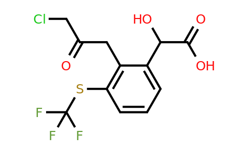 1805733-58-7 | 2-(3-Chloro-2-oxopropyl)-3-(trifluoromethylthio)mandelic acid