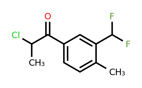 1805733-62-3 | 2-Chloro-1-(3-(difluoromethyl)-4-methylphenyl)propan-1-one