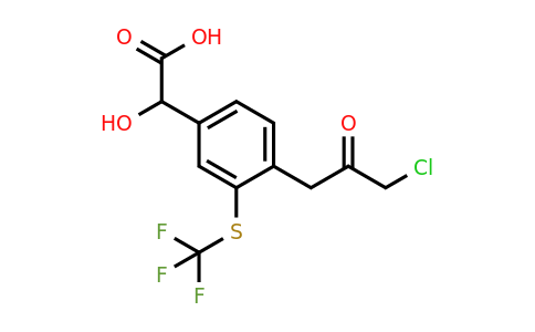 1805733-64-5 | 4-(3-Chloro-2-oxopropyl)-3-(trifluoromethylthio)mandelic acid