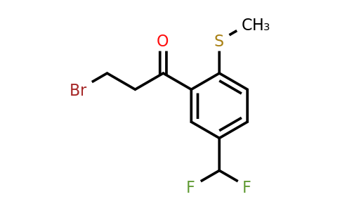 1805734-22-8 | 3-Bromo-1-(5-(difluoromethyl)-2-(methylthio)phenyl)propan-1-one