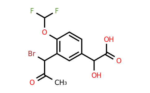 1805734-94-4 | 3-(1-Bromo-2-oxopropyl)-4-(difluoromethoxy)mandelic acid