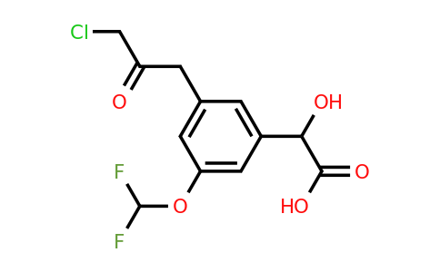 1805735-09-4 | 3-(3-Chloro-2-oxopropyl)-5-(difluoromethoxy)mandelic acid