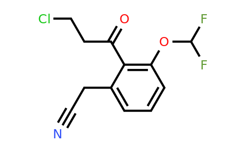 1805735-39-0 | 2-(3-Chloropropanoyl)-3-(difluoromethoxy)phenylacetonitrile