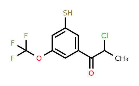 1805737-66-9 | 3-(2-Chloropropanoyl)-5-(trifluoromethoxy)thiophenol