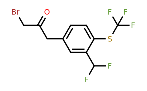 1805737-88-5 | 1-Bromo-3-(3-(difluoromethyl)-4-(trifluoromethylthio)phenyl)propan-2-one