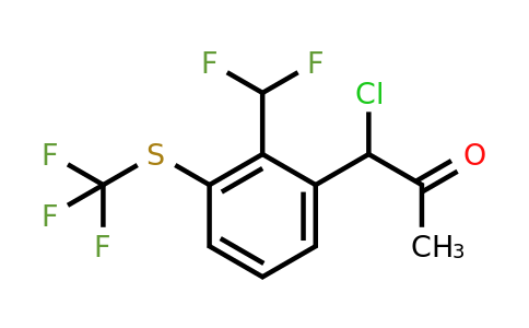 1805737-96-5 | 1-Chloro-1-(2-(difluoromethyl)-3-(trifluoromethylthio)phenyl)propan-2-one
