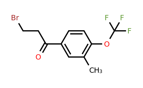 1805738-33-3 | 5-(3-Bromopropanoyl)-2-(trifluoromethoxy)toluene