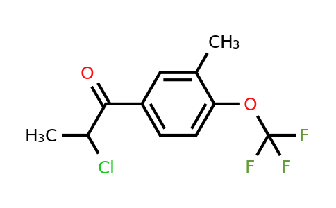 1805738-38-8 | 5-(2-Chloropropanoyl)-2-(trifluoromethoxy)toluene