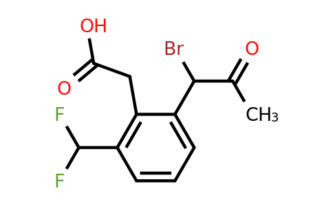 1805738-93-5 | 2-(1-Bromo-2-oxopropyl)-6-(difluoromethyl)phenylacetic acid