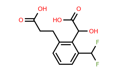 1805739-34-7 | 2-(2-Carboxyethyl)-6-(difluoromethyl)mandelic acid
