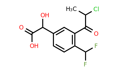 1805739-39-2 | 3-(2-Chloropropanoyl)-4-(difluoromethyl)mandelic acid