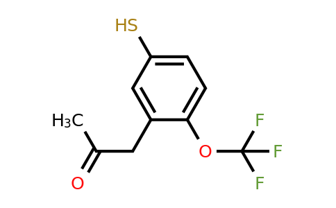 1805739-43-8 | 3-(2-Oxopropyl)-4-(trifluoromethoxy)thiophenol