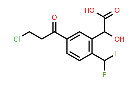 1805739-46-1 | 5-(3-Chloropropanoyl)-2-(difluoromethyl)mandelic acid